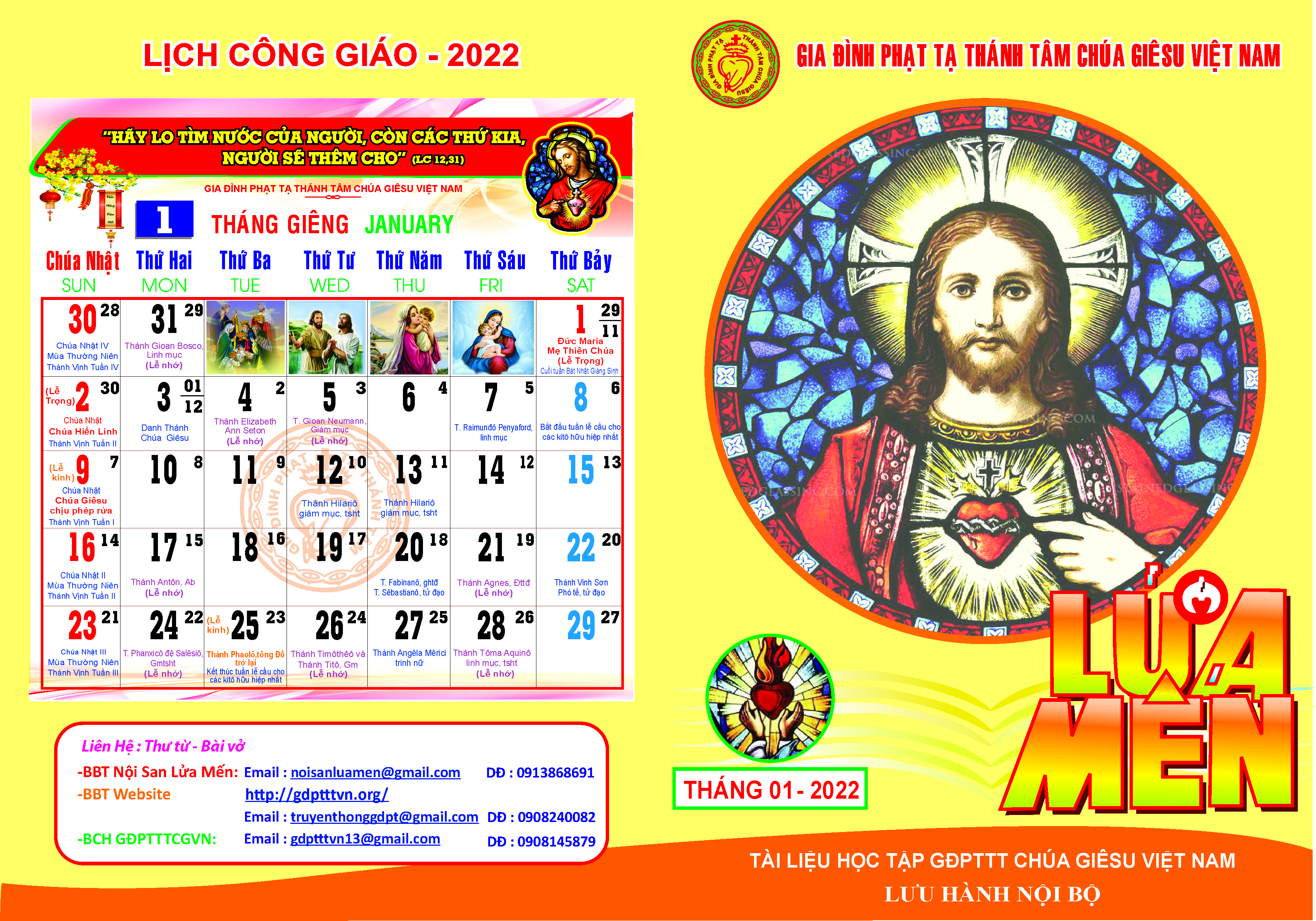 Nội san Lửa Mến tháng 1.2022