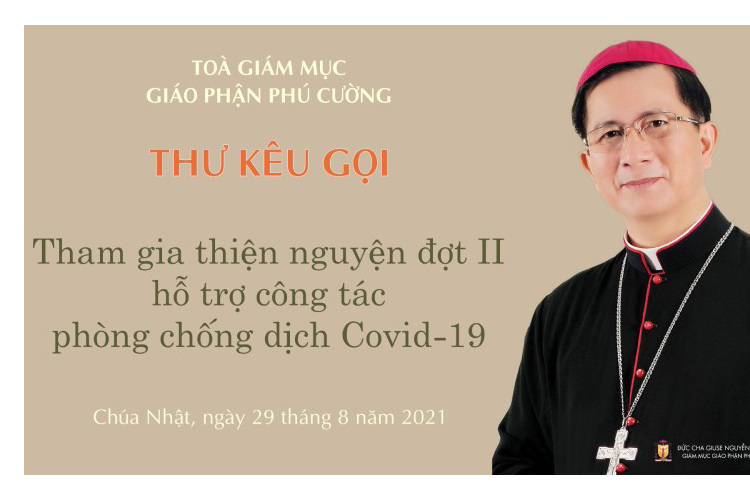 Giáo phận Phú Cường: Thư kêu gọi tham gia thiện nguyện hỗ trợ chống dịch đợt II