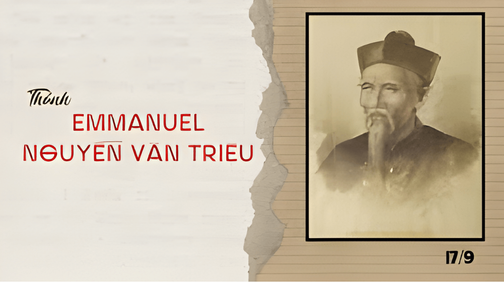 Hạnh Thánh Emmanuel Nguyễn Văn Triệu, tử đạo ngày 17-9-1798