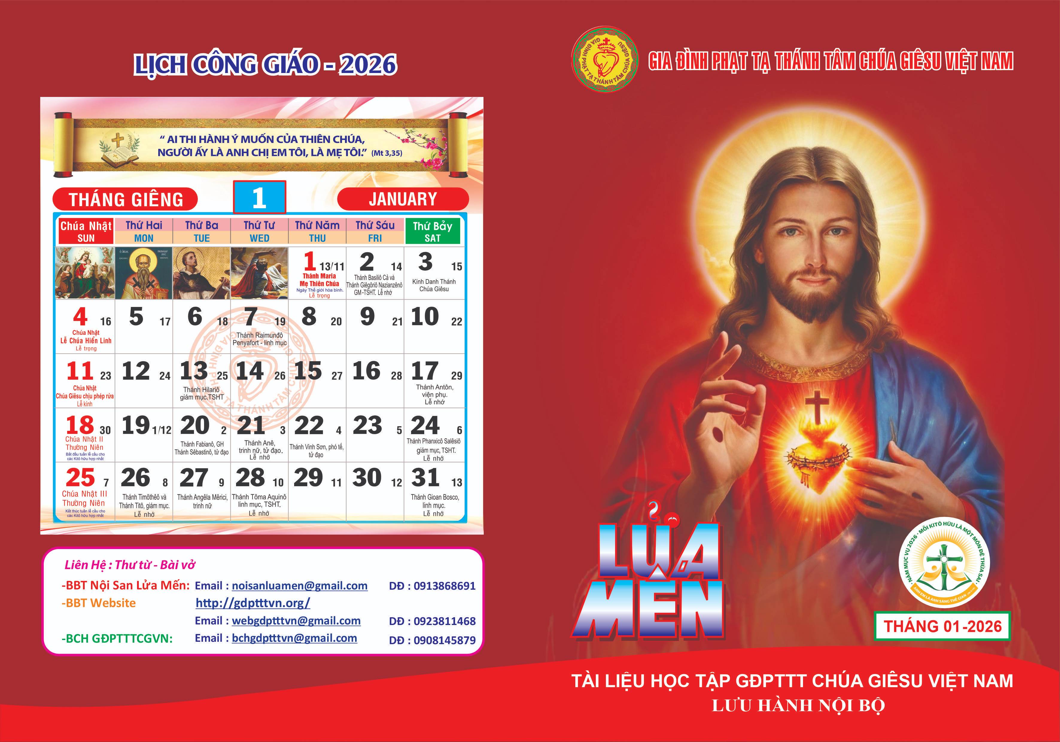 Nội san Lửa Mến tháng 01.2026