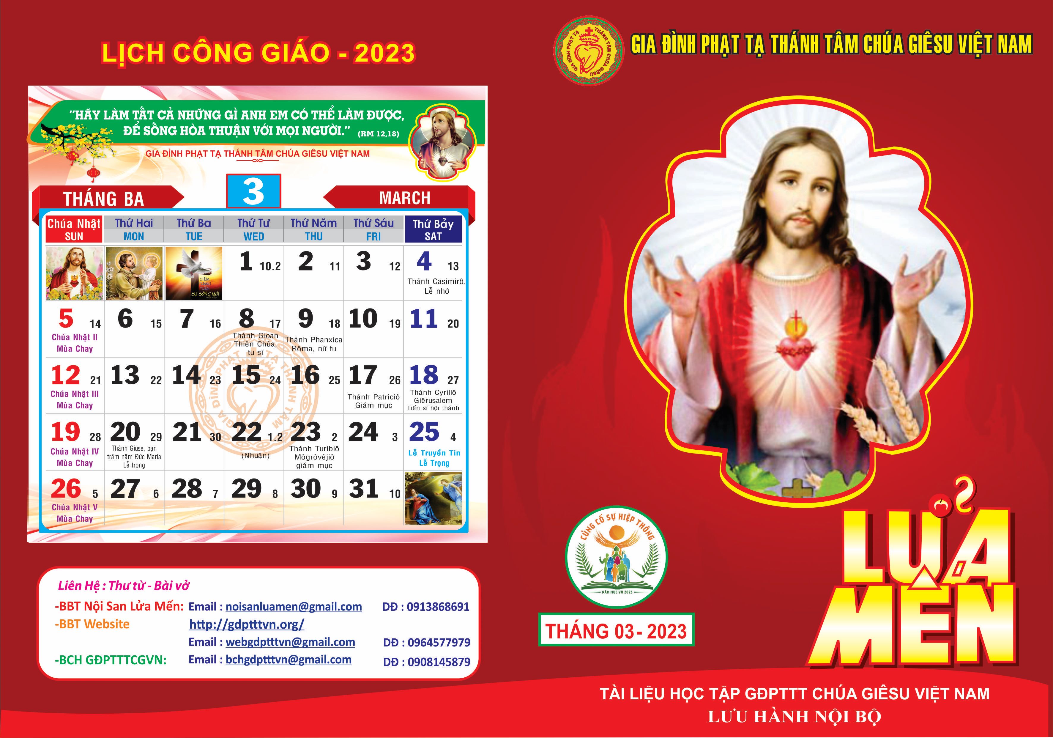 Nội san Lửa Mến tháng 03.2023
