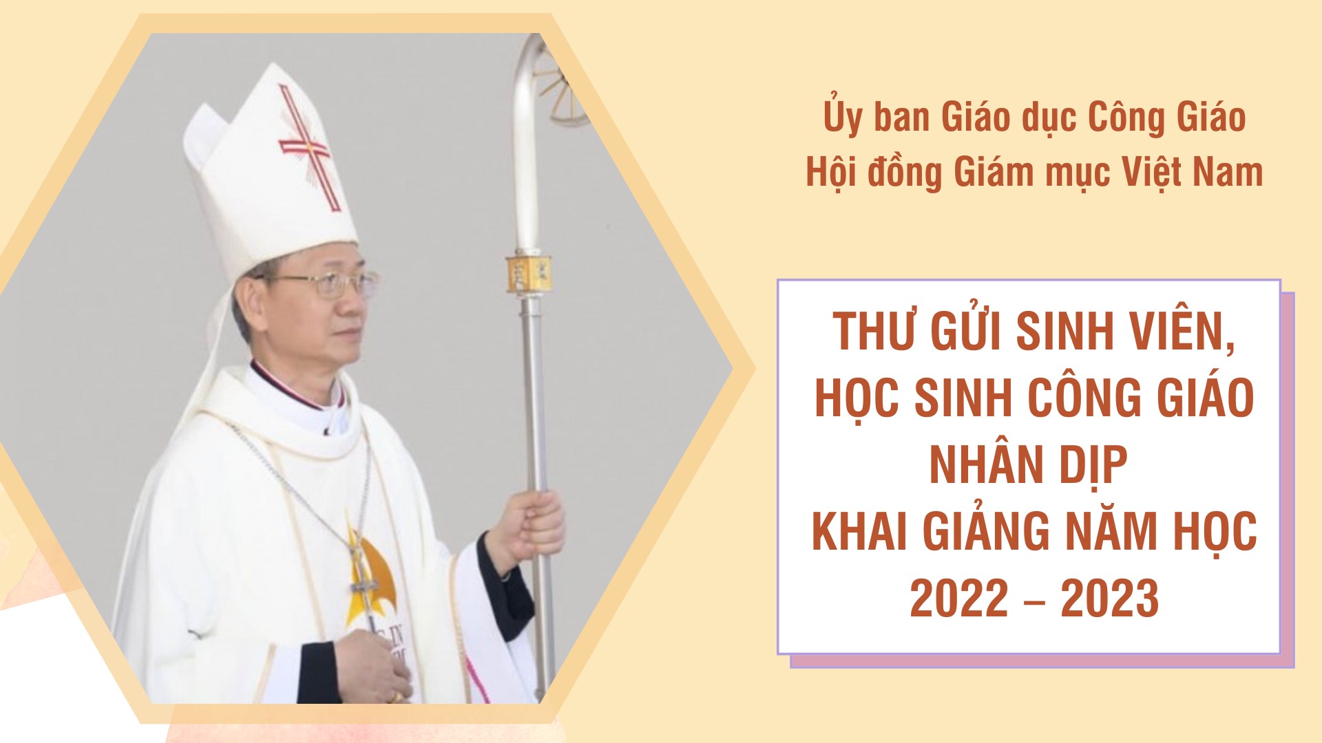 Thư gửi sinh viên, học sinh Công giáo nhân dịp khai giảng năm học 2022 - 2023
