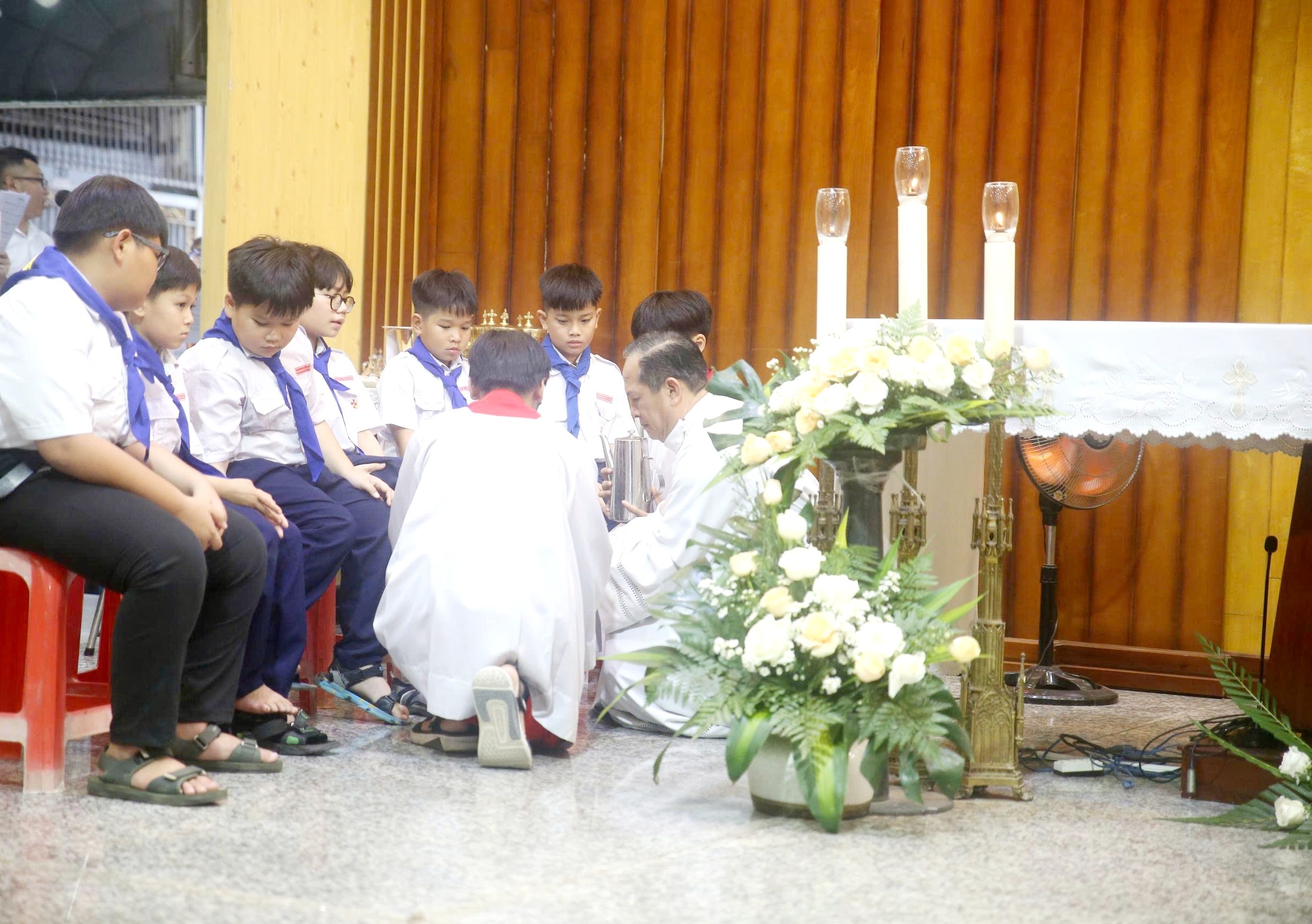 Giáo xứ Gò Mây: Thánh lễ Tiệc Ly dành cho thiếu nhi