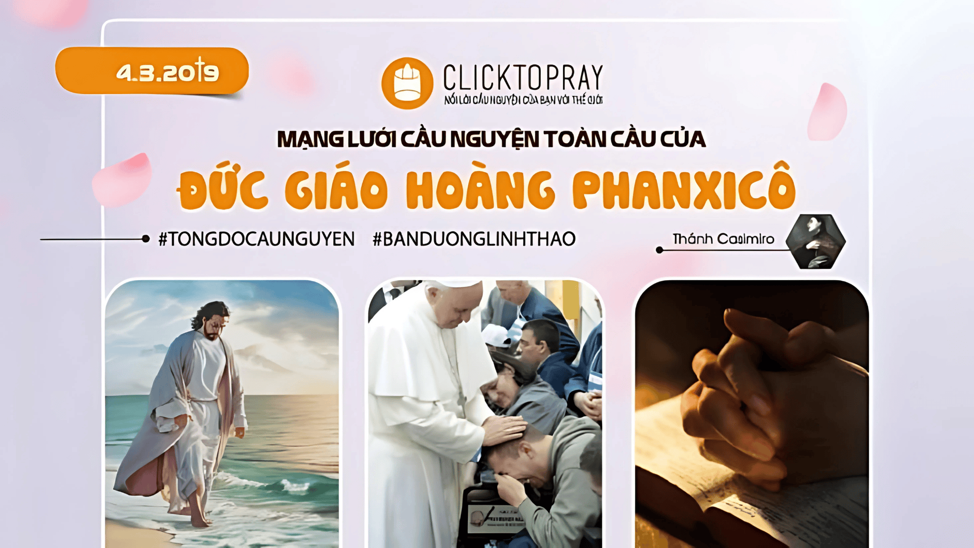 Tông Đồ Cầu Nguyện: Ngày 04/3/2019