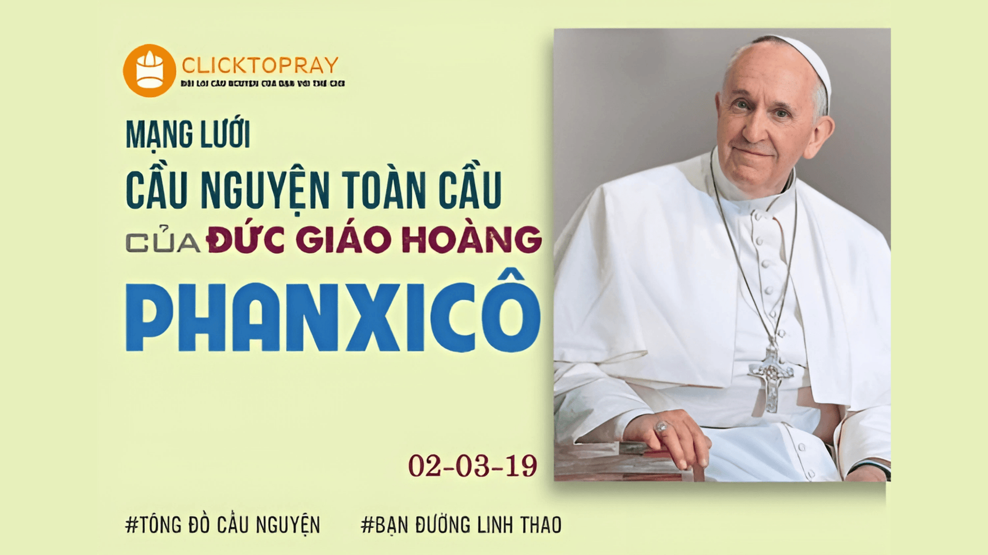 Tông Đồ Cầu Nguyện: Ngày 02/3/2019