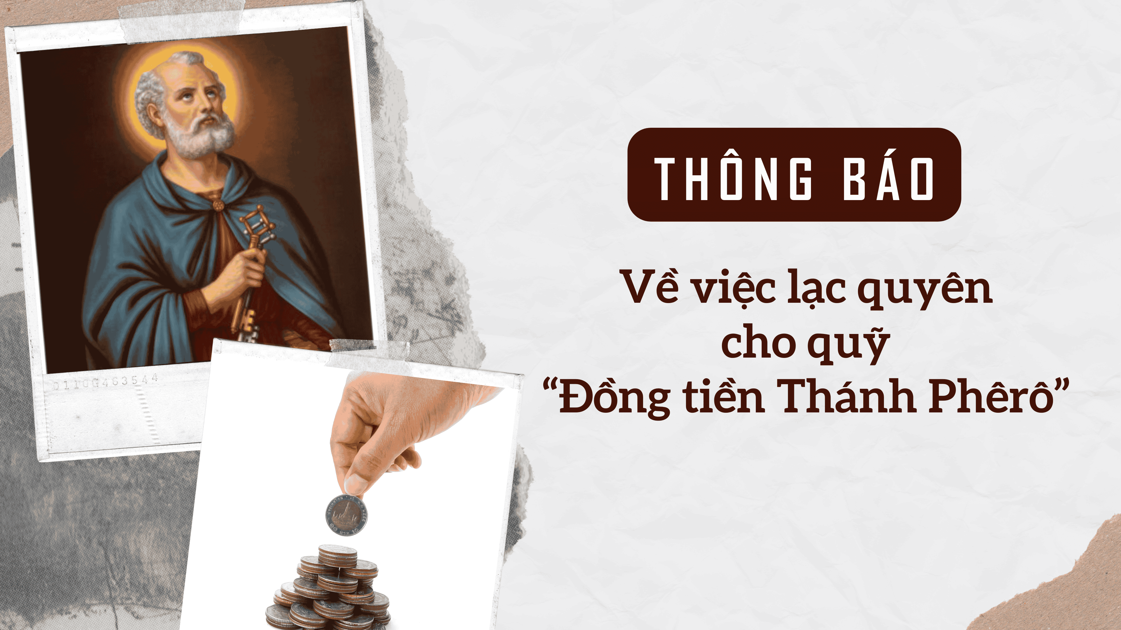 Thông báo về việc Lạc quyên cho quỹ "Đồng tiền Thánh Phêrô" 2025