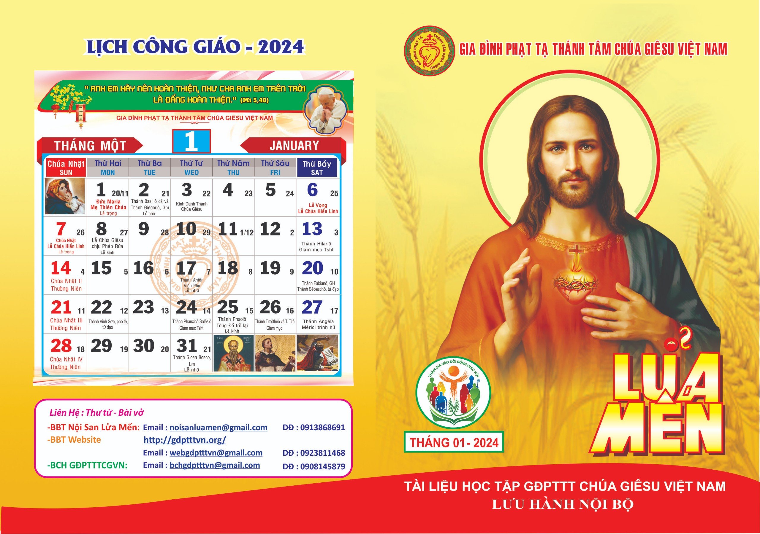 Nội san Lửa Mến tháng 01.2024