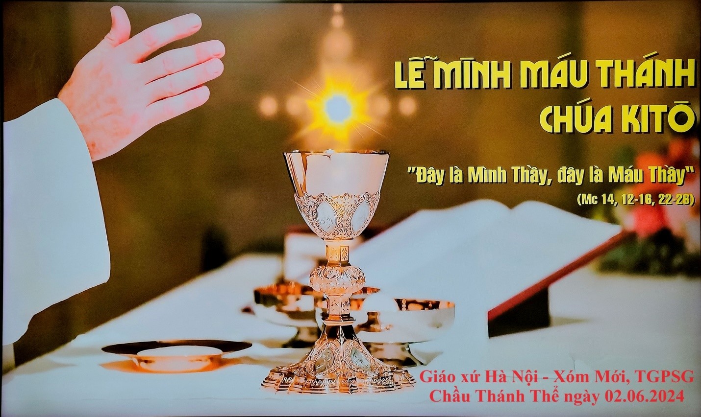 Giáo xứ Hà Nội: Lễ kính Mình Máu Thánh Chúa Kitô và Chầu Lượt