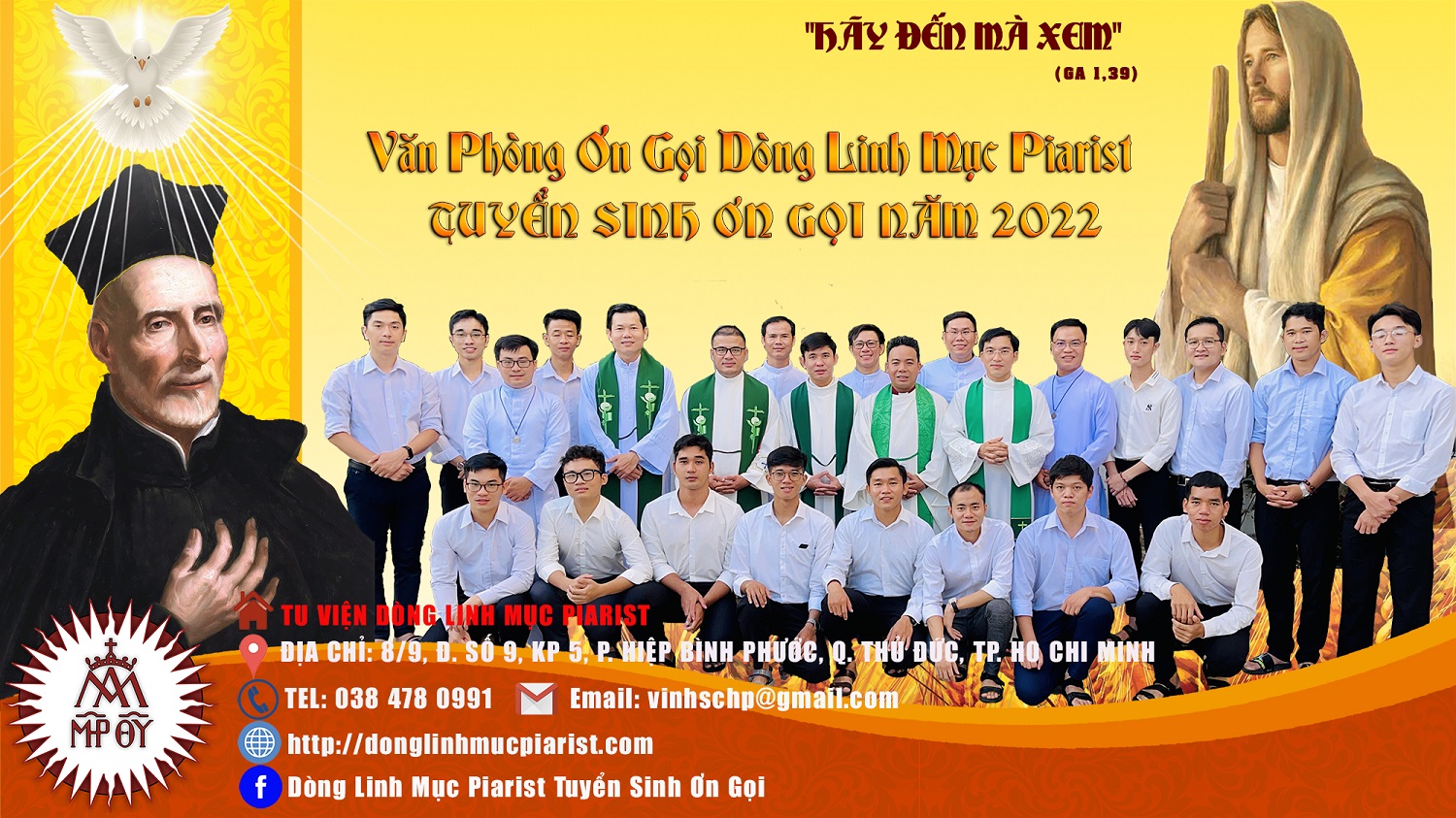 Dòng Linh Mục Piarist: Tuyển Sinh Ơn Gọi năm 2022
