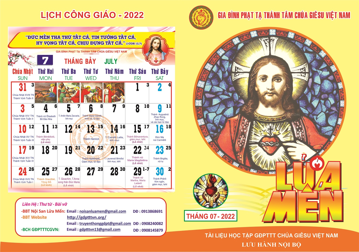 Nội san Lửa Mến tháng 7.2022