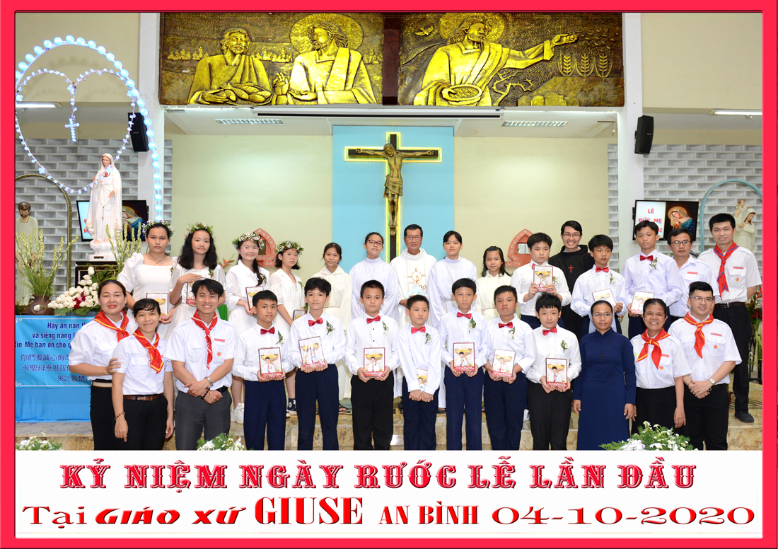 Giáo xứ Thánh Giuse An Bình: 14 em thiếu nhi Rước Lễ Lần Đầu
