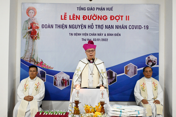 Lễ Lên Đường đợt 2 của Đoàn Thiện Nguyện TGP Huế hỗ trợ nạn nhân Covid-19