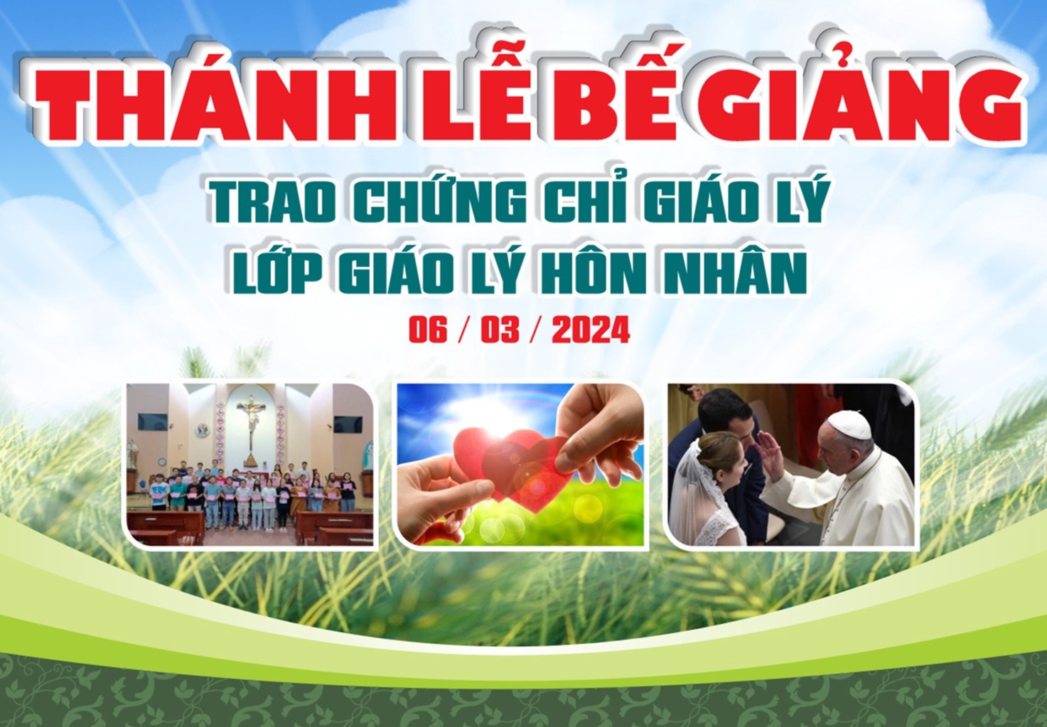 Giáo xứ Hà Đông: Thánh lễ bế giảng lớp Giáo lý Hôn nhân 6-3-2024