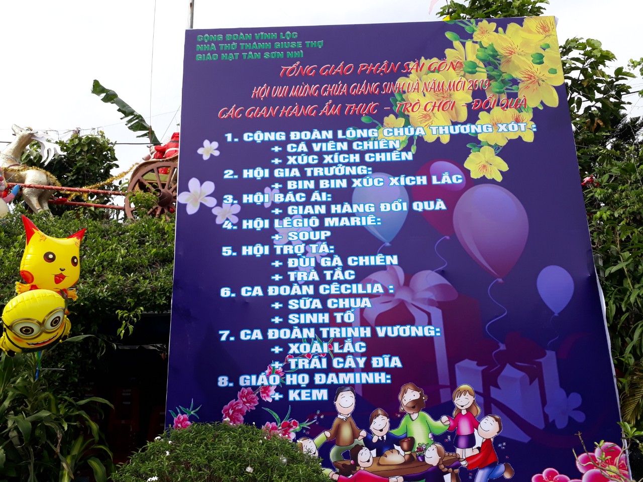 Giáo điểm Thánh Giuse Thợ Vĩnh Lộc: Hội chợ Mừng Chúa Giáng Sinh và Năm mới 2019