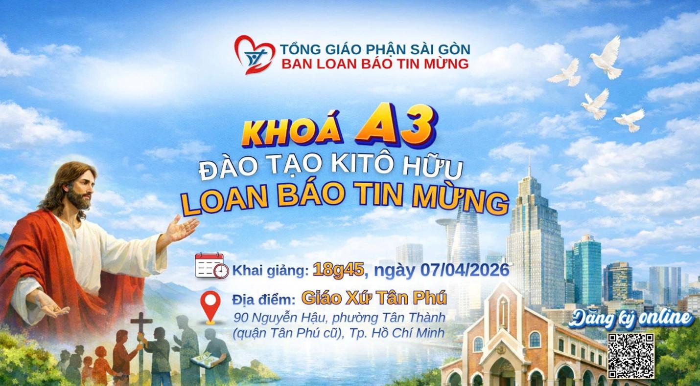 Ban Loan Báo Tin Mừng khai giảng Khóa A3 tại Giáo xứ Tân Phú ngày 07-4-2026