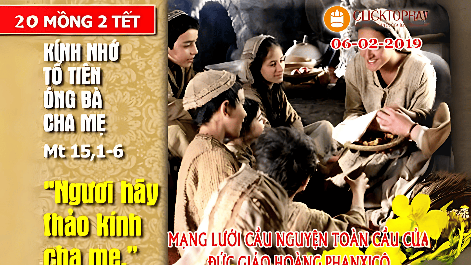 Tông Đồ Cầu Nguyện: Ngày 06/02/2019