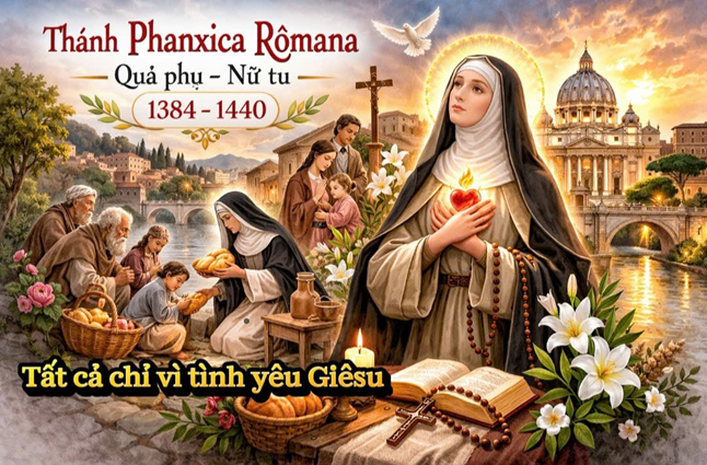 Thánh Phanxica Rômana: Quả phụ – nữ tu (1384-1440)