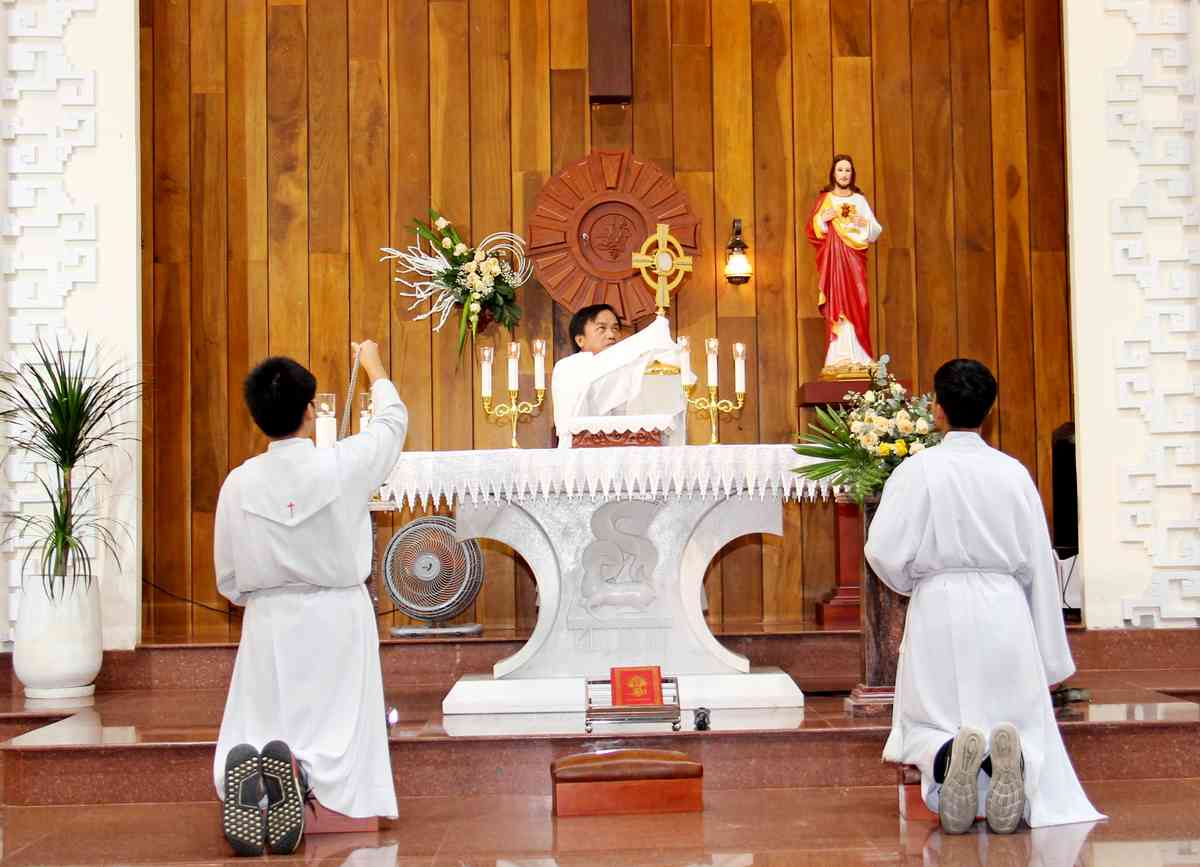 Giáo xứ Thánh Gia: Gia đình Phạt Tạ Thánh Tâm Chúa Giêsu - Lễ kính Thánh Tâm Chúa Giêsu và Chầu Thánh Thể 2024