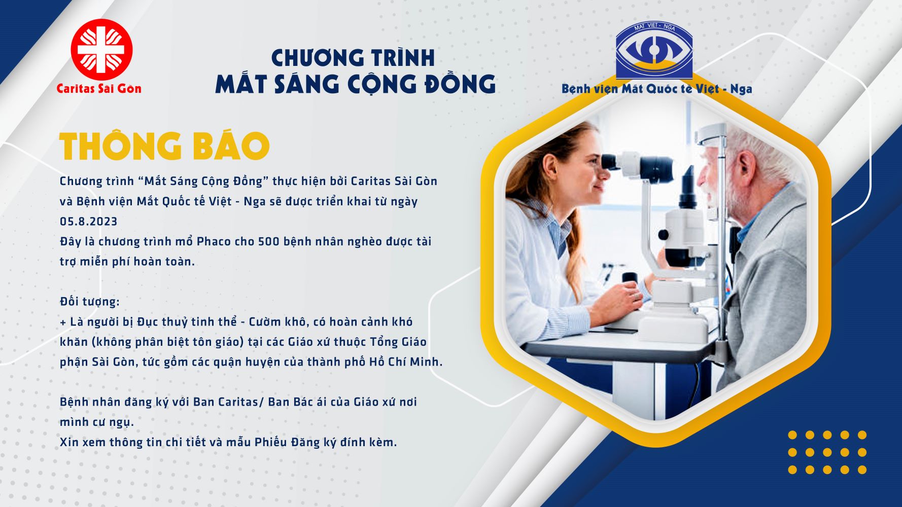 Chương trình “ Mắt Sáng Cộng Đồng”