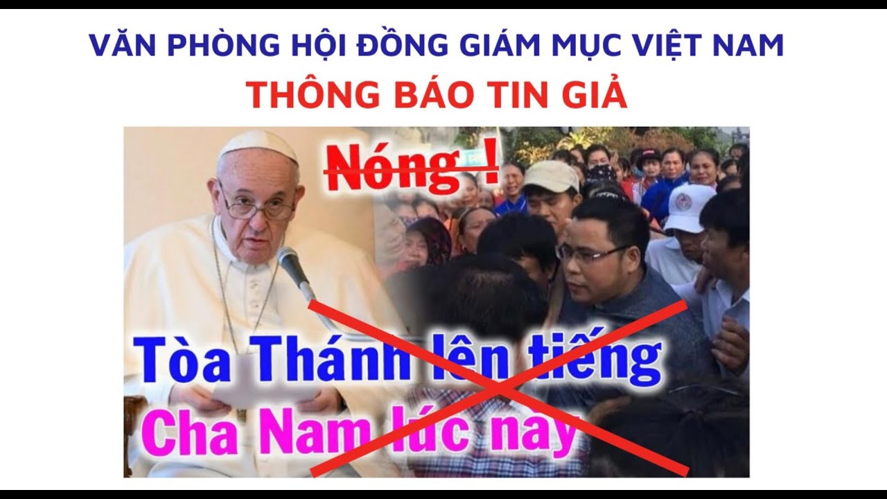 Thông báo tin giả: “Bất ngờ Tòa Thánh lên tiếng tình hình cha Antôn Đặng Hữu Nam”