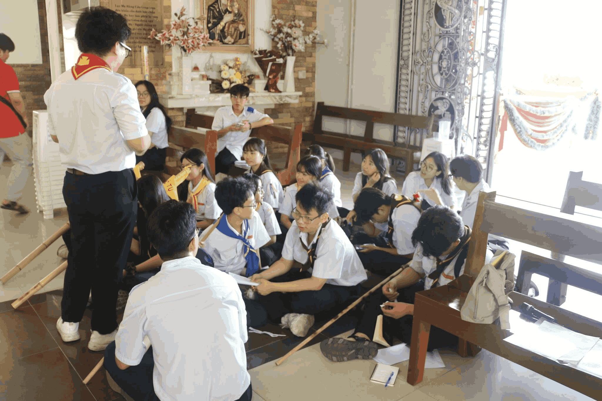 Giáo xứ Thăng Long: Thiếu Nhi Thánh Thể sinh hoạt Tông đồ Đội trưởng