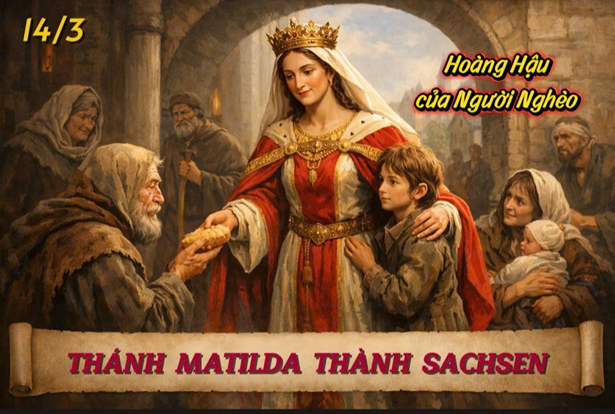 Thánh Matilda thành Sachsen (895-968): Hoàng hậu - Người mẹ của người nghèo
