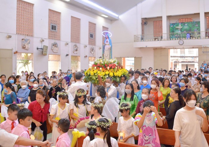 Nhà thờ Hà Đông: Thánh lễ mừng bổn mạng giáo họ Fatima 13-5-2022