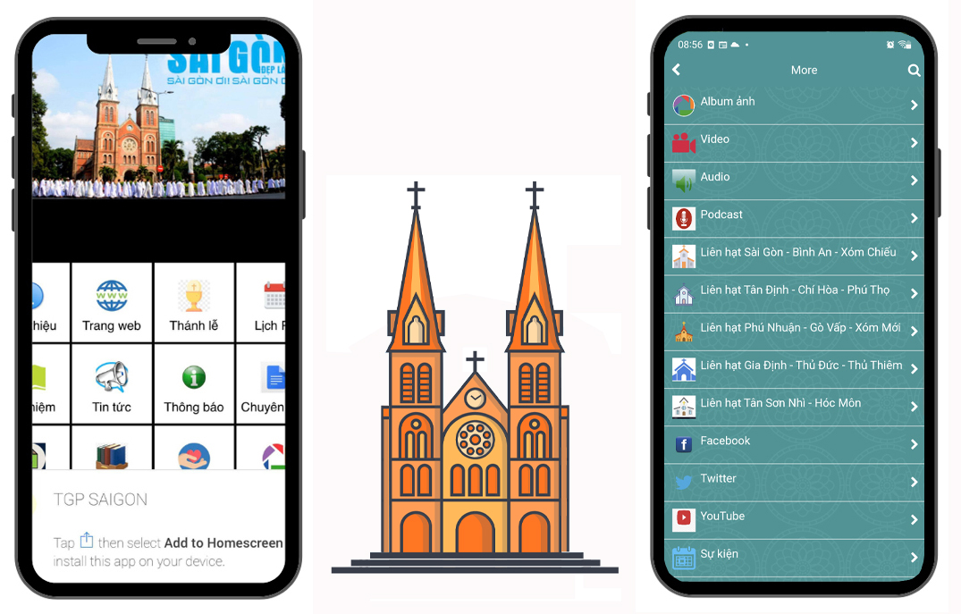 Cài đặt Ứng dụng TGP SAIGON trên điện thoại di động