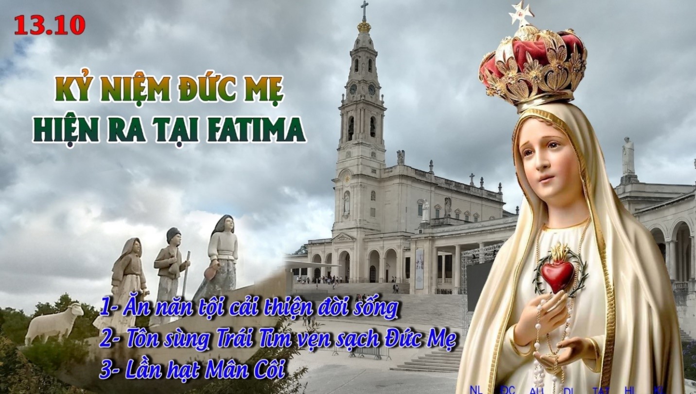 GX Đức Tin - Gò Vấp: Thánh lễ kỷ niệm 106 năm Đức Mẹ hiện ra tại Fatima Bồ Đào Nha