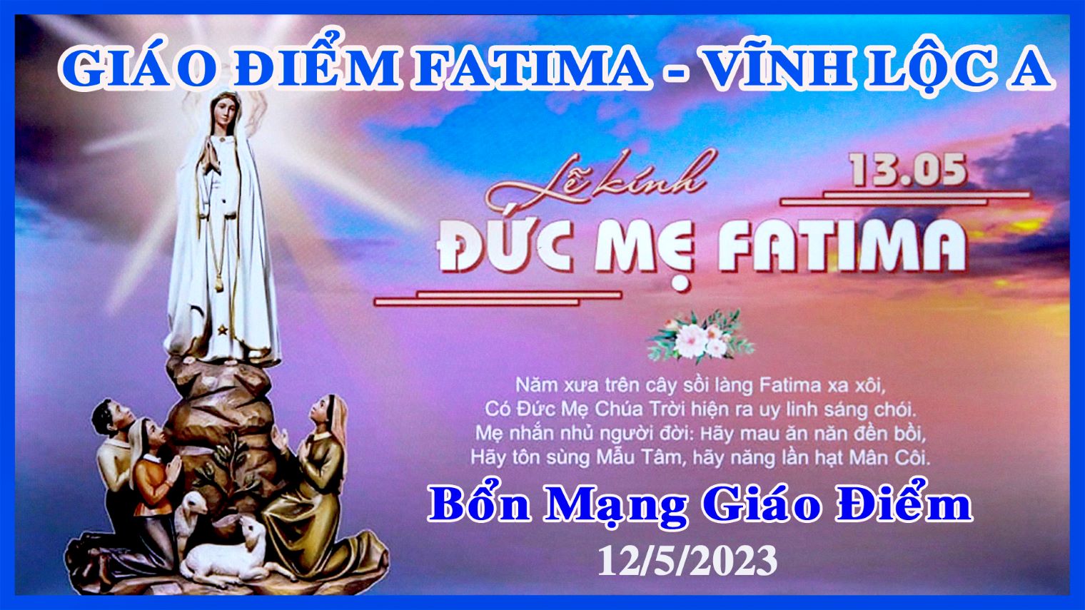 Giáo điểm Fatima - Vĩnh Lộc A mừng bổn mạng