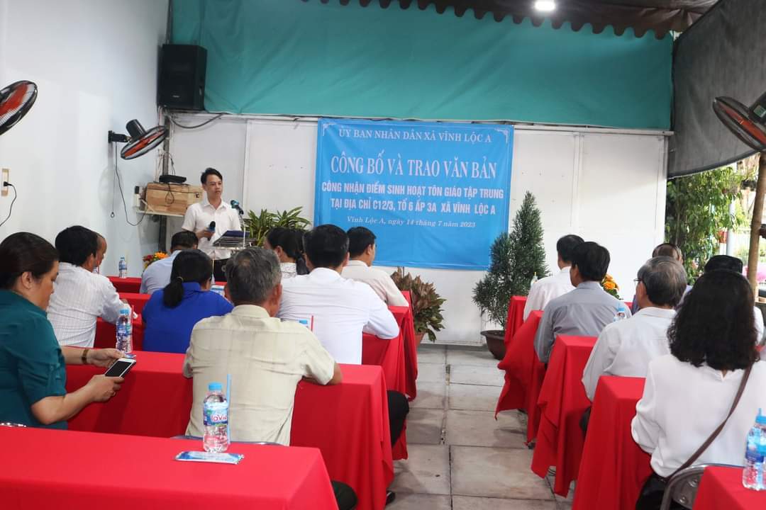 Giáo điểm Đức Mẹ Fatima - TSN: Công bố và trao Văn bản công nhận Điểm Sinh hoạt Tôn giáo