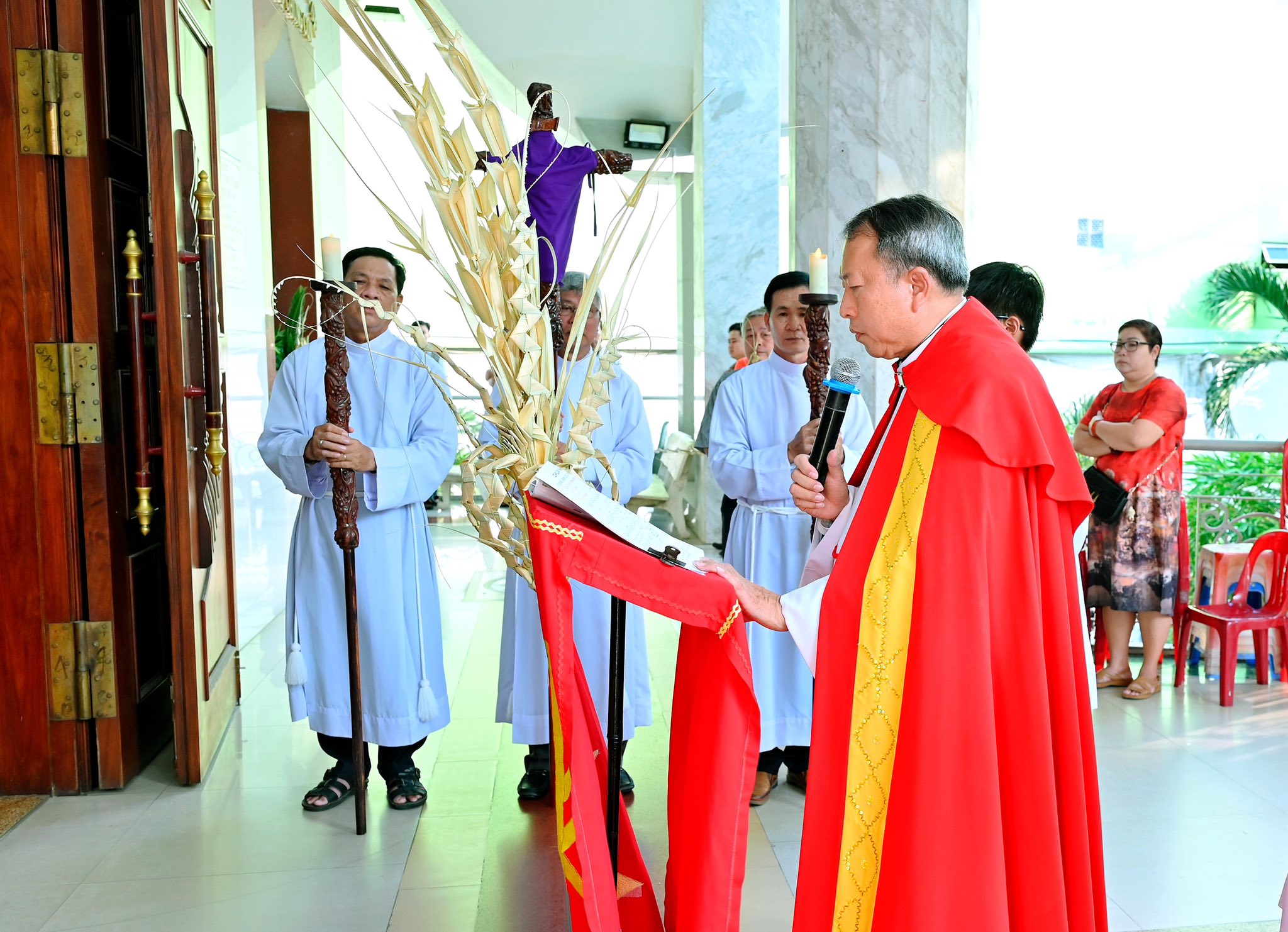 Giáo xứ Tân Phú Hòa: Tưởng niệm Chúa Giêsu vào thành Giêrusalem