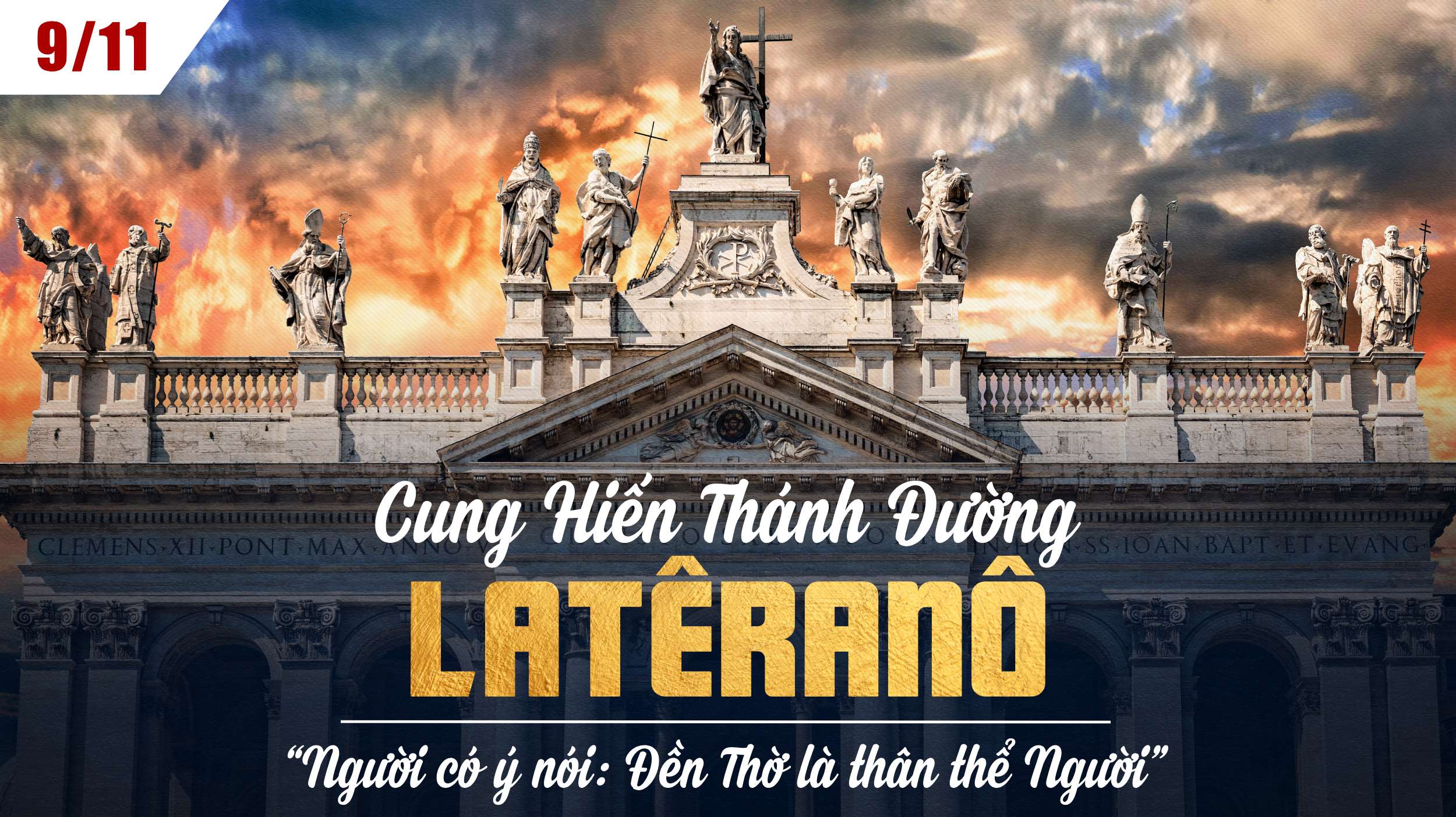 Ngày 09/11: Cung hiến Thánh Đường Latêranô