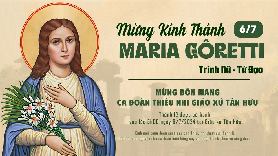 Ngày 06/07: Thánh Maria Goretti, đồng trinh tử đạo (1890-1902)