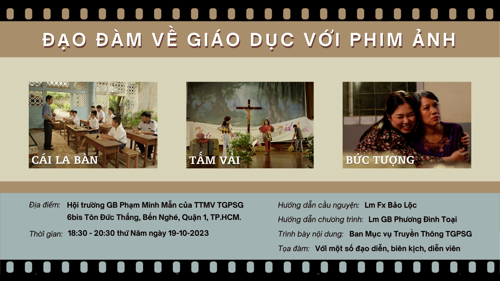 Thông báo: Đạo đàm về Giáo dục với Phim ảnh