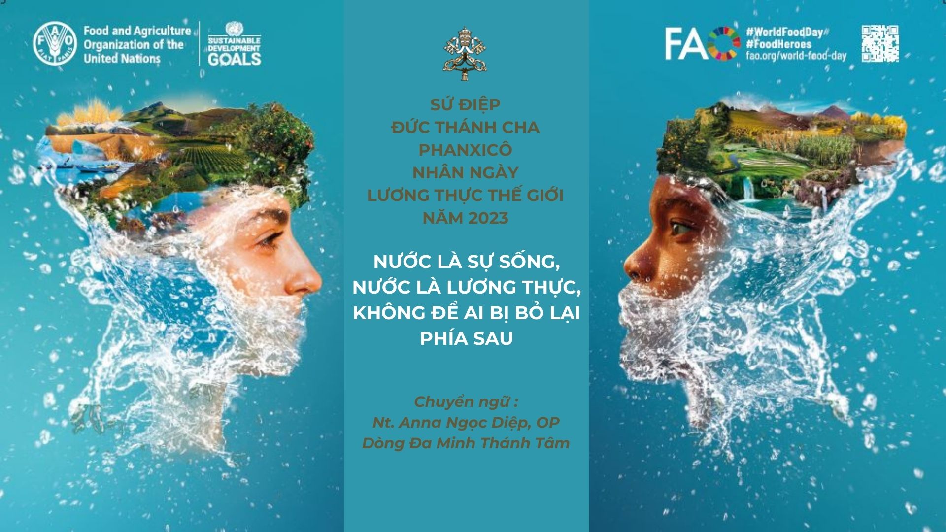 Sứ điệp Đức Thánh Cha Phanxicô nhân Ngày Lương thực Thế giới năm 2023
