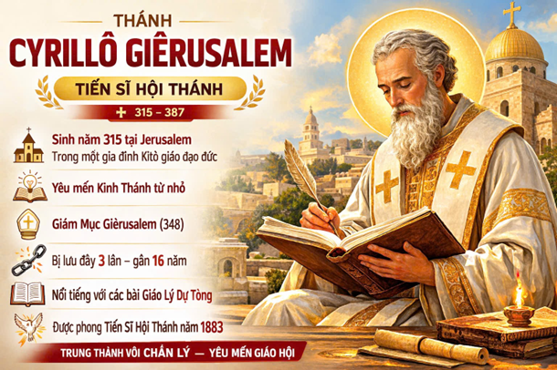 Thánh Cyrillô Giêrusalem (315-387): Người Mục Tử kiên trung giữa sóng gió Đức Tin