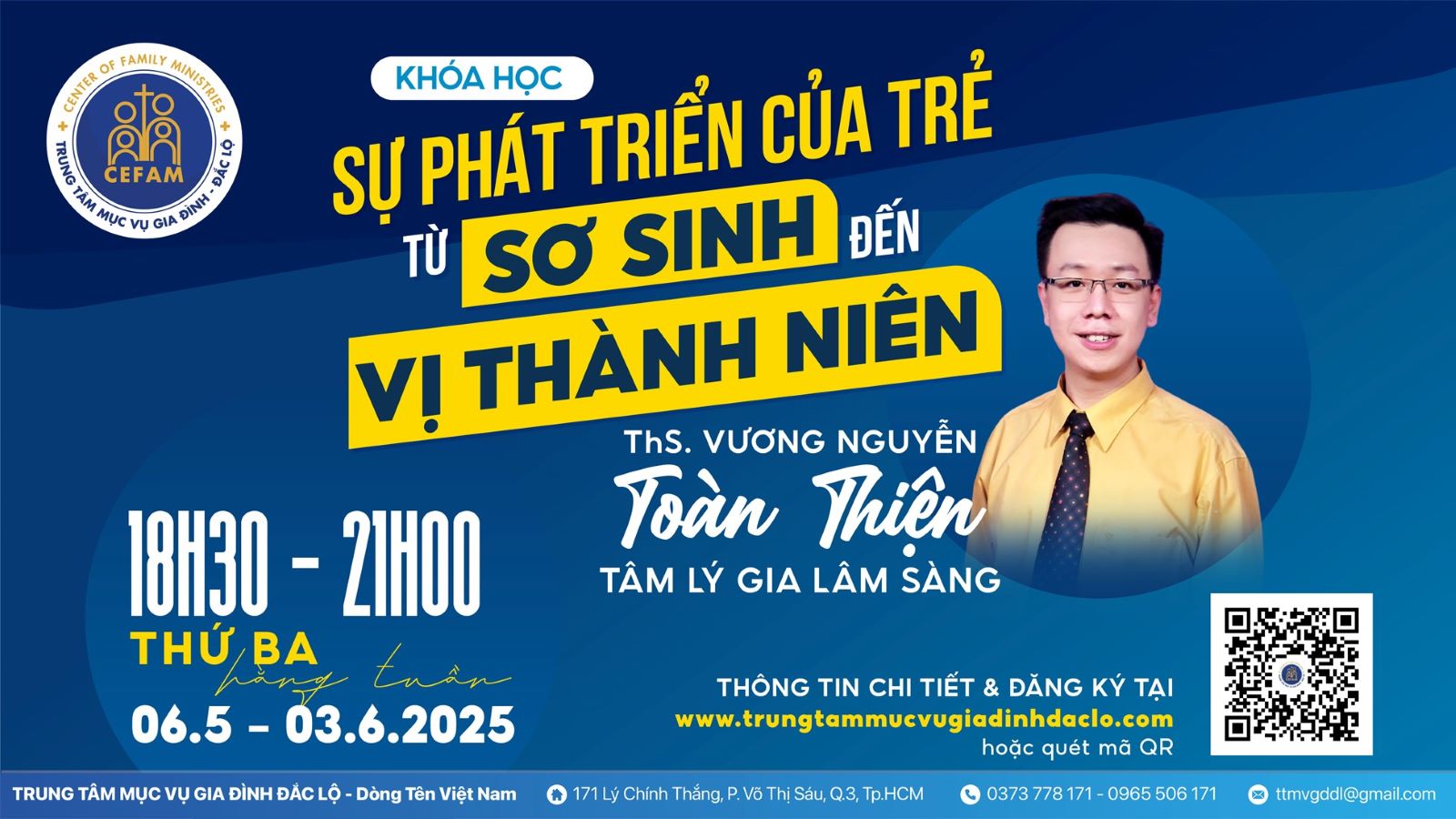 Khoá học “Sự phát triển của trẻ từ sơ sinh đến vị thành niên”