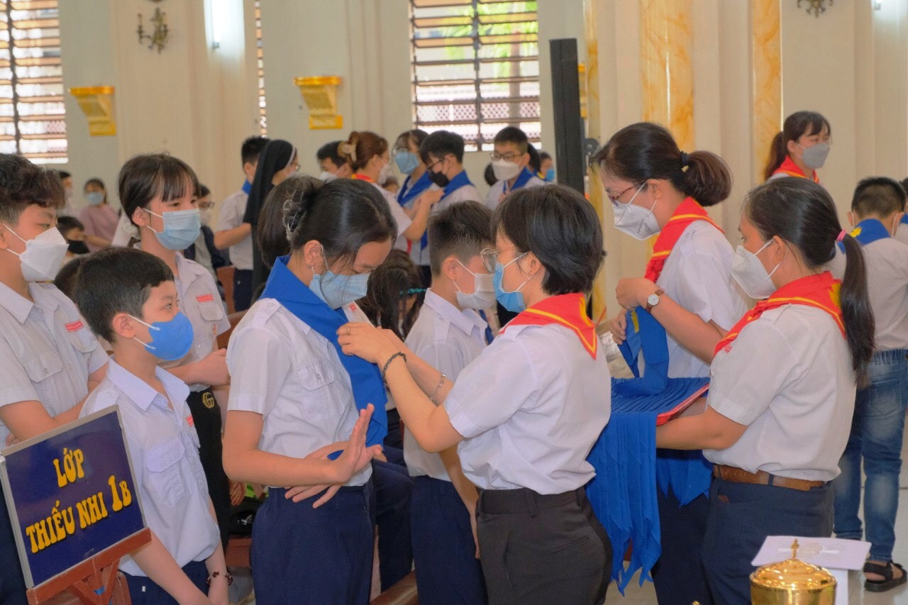 Giáo xứ Chợ Quán: Thăng cấp Thiếu nhi và Tuyên hứa Tân Huynh trưởng 20-2-2022