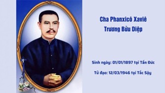 Thư gửi Cha Phanxicô Xaviê Trương Bửu Diệp nhân ngày sắp phong Chân phước