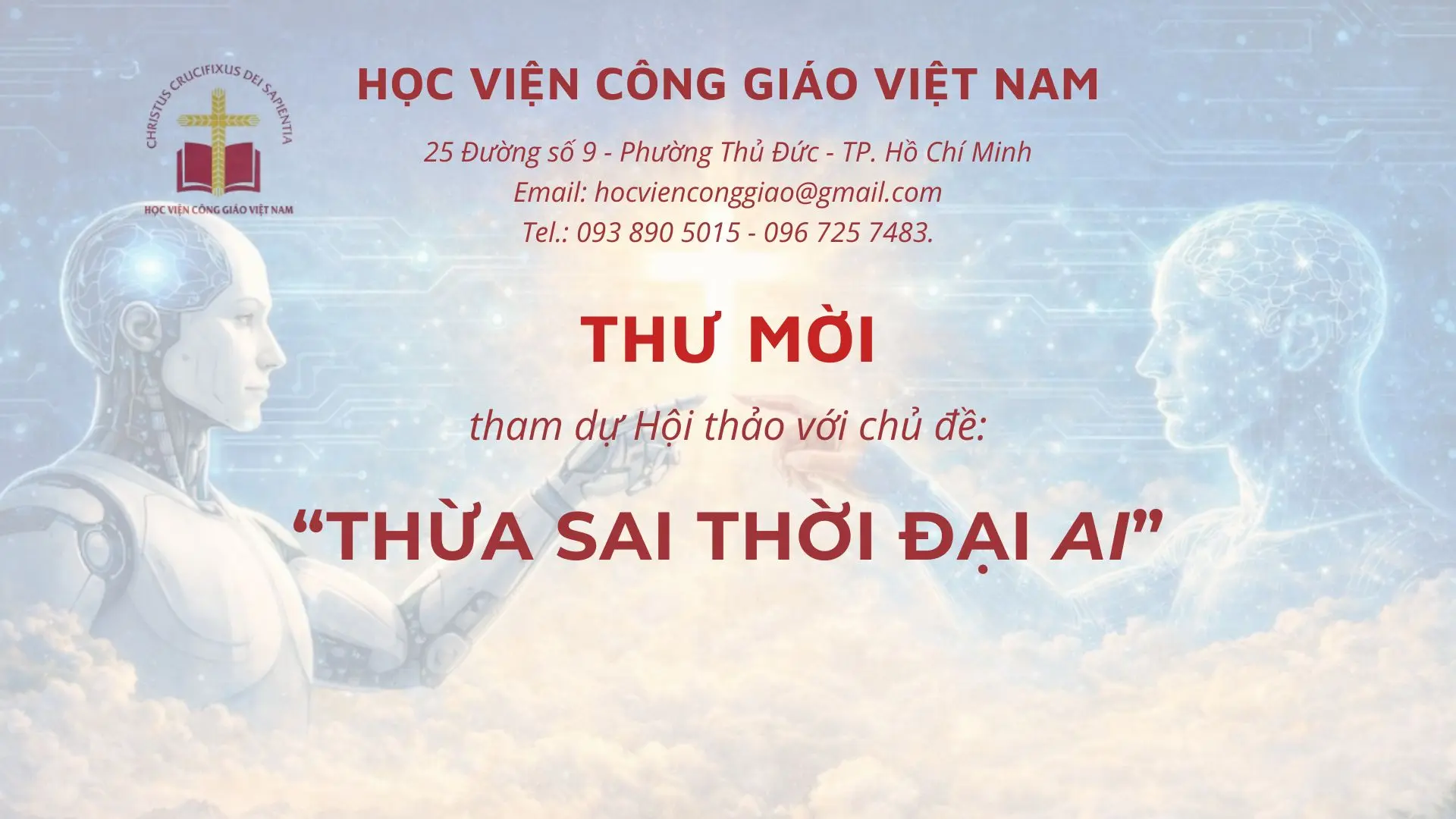 Thư mời tham dự hội thảo “Thừa sai thời đại AI”