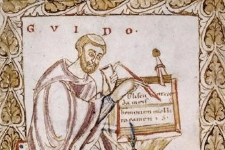 Guido D’arezzo, Đan sĩ đã phát minh ra các nốt nhạc