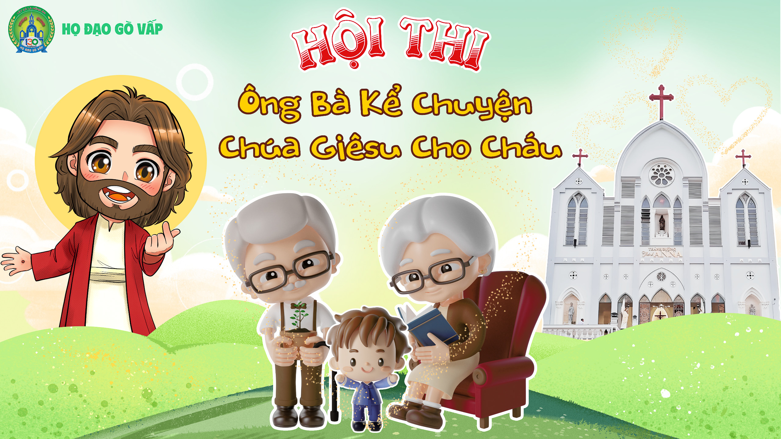 Giáo Xứ Gò Vấp: Hội thi Ông Bà kể chuyện Chúa Giêsu cho cháu