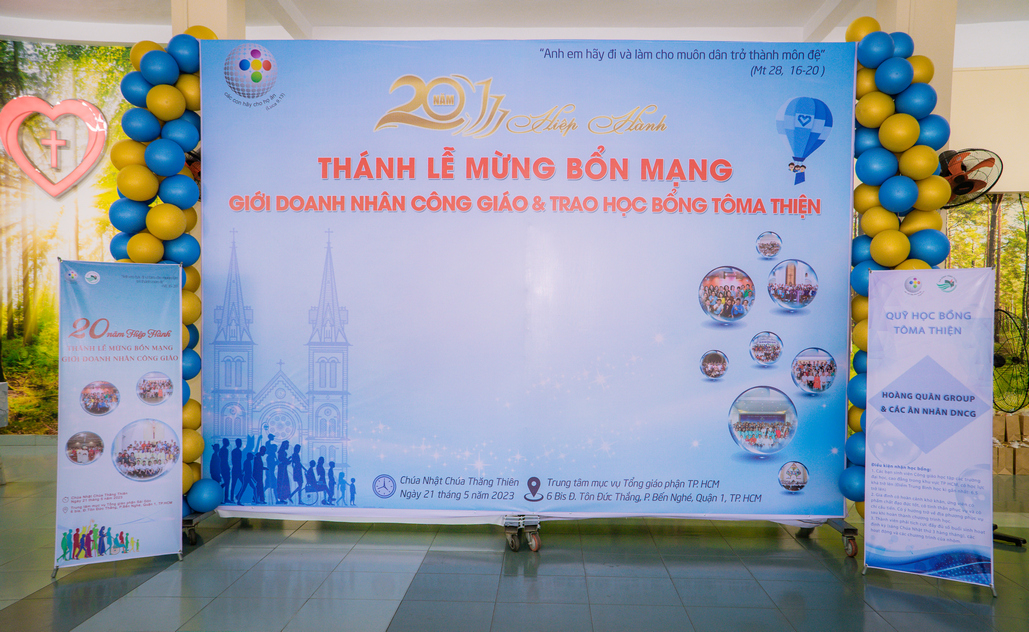 Thánh lễ mừng bổn mạng Giới Doanh nhân Công giáo và trao học bổng Tôma Thiện ngày 21.5.2023