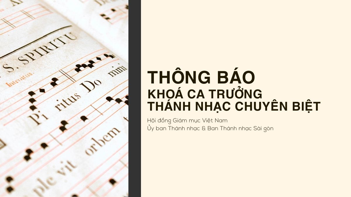 Khoá Ca trưởng Thánh nhạc chuyên biệt