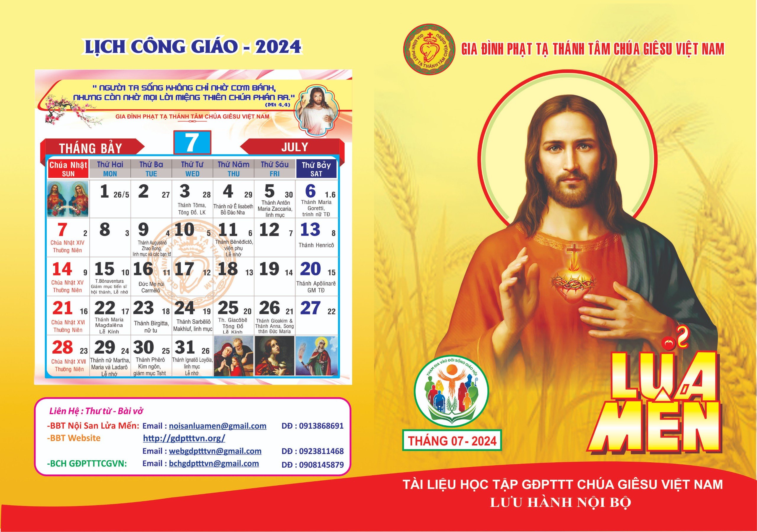 Nội san Lửa Mến tháng 07 năm 2024