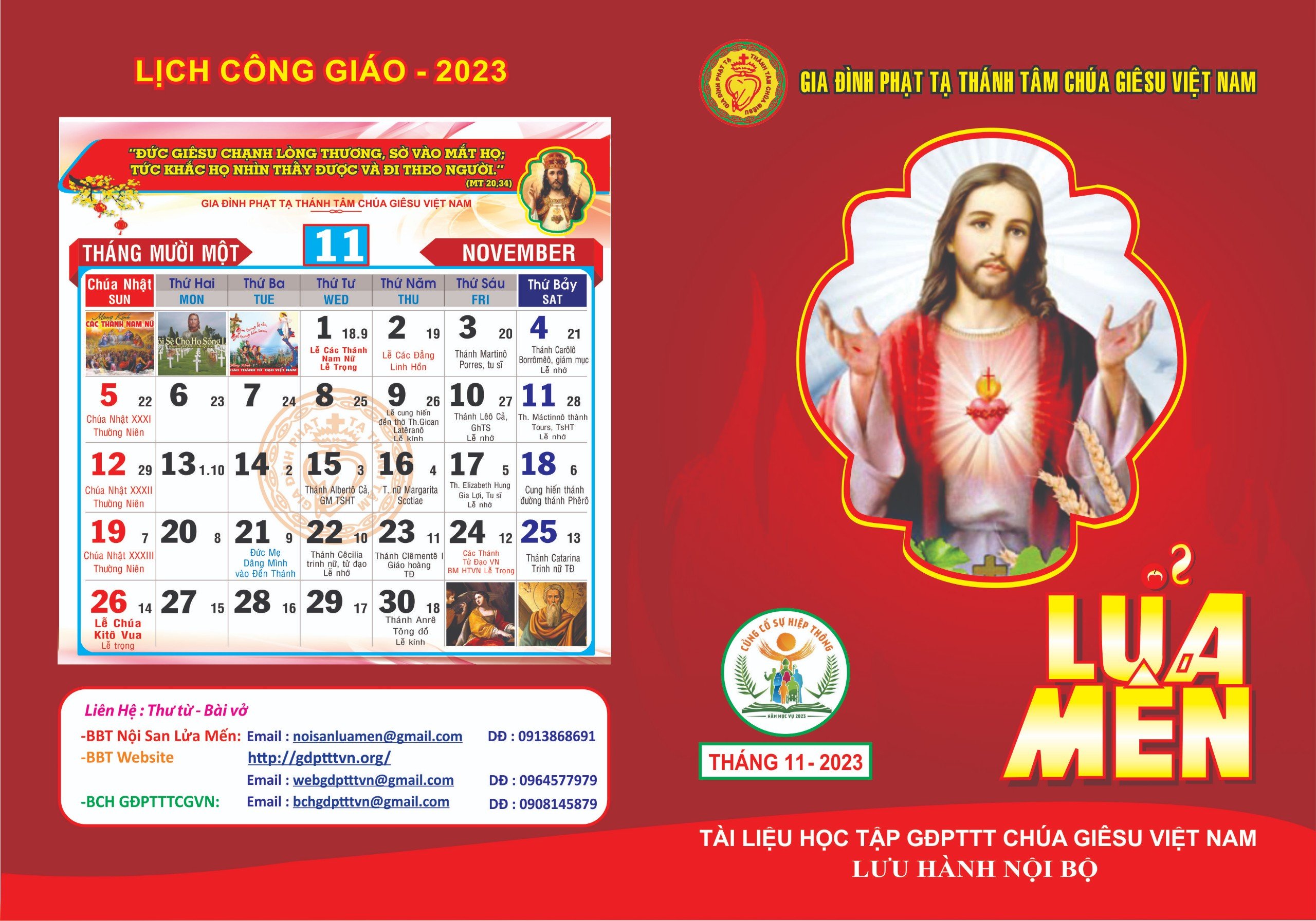 Nội san Lửa Mến tháng 11.2023