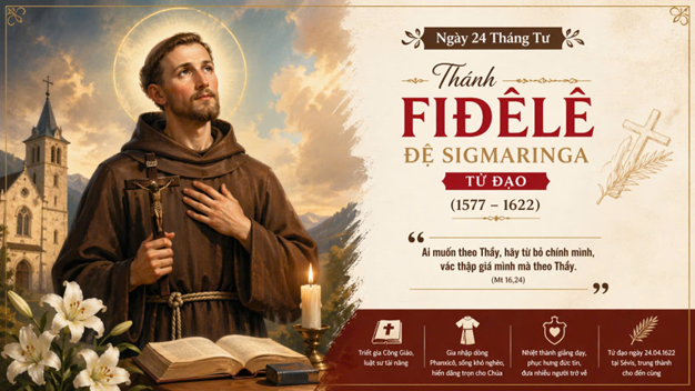 Thánh Fiđêlê đệ Sigmaringa (1577-1622) Tử đạo - Lễ nhớ 24-04