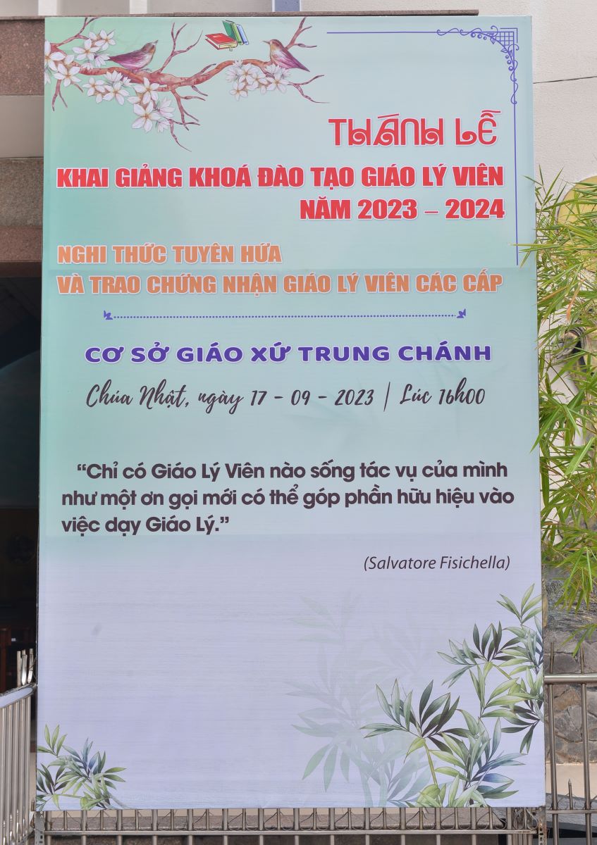 Khai giảng Khóa Đào tạo Giáo lý viên cơ sở Trung Chánh