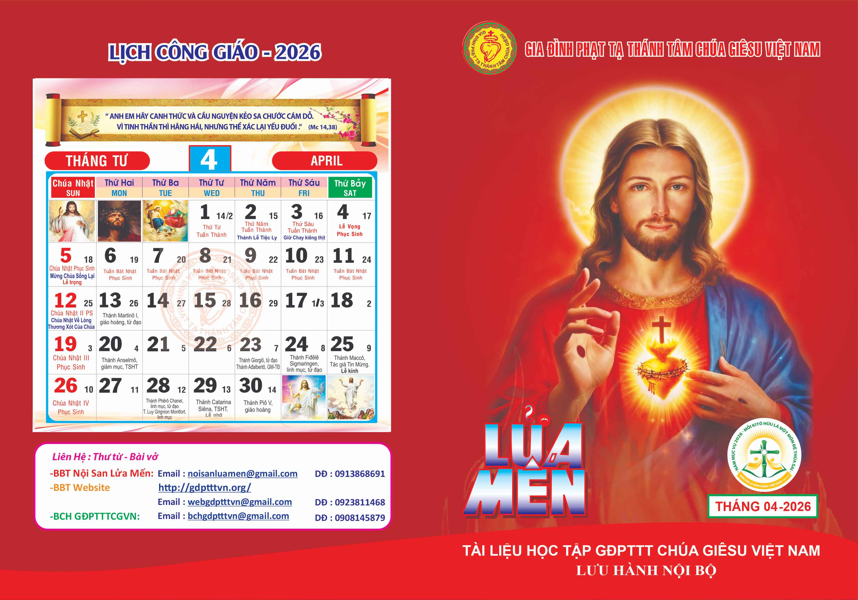 Nội san Lửa Mến tháng 04.2026